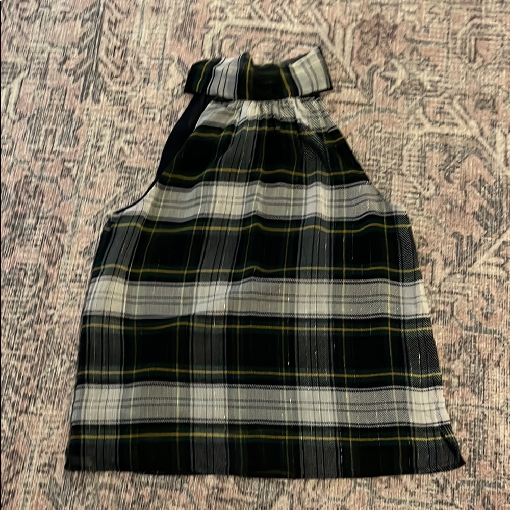 Plaid Halter Top